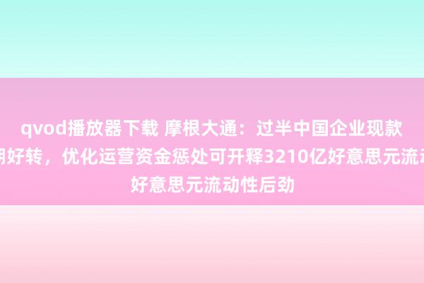 qvod播放器下载 摩根大通：过半中国企业现款轮回周期好转，优化运营资金惩处可开释3210亿好意思元流动性后劲