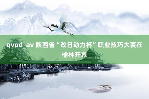 qvod_av 陕西省“改日动力杯”职业技巧大赛在榆林开幕