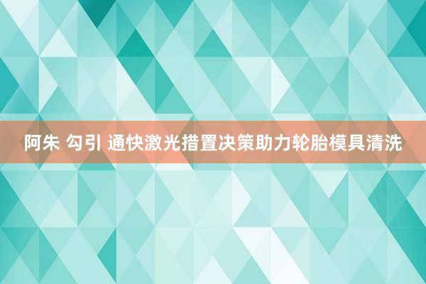 阿朱 勾引 通快激光措置决策助力轮胎模具清洗