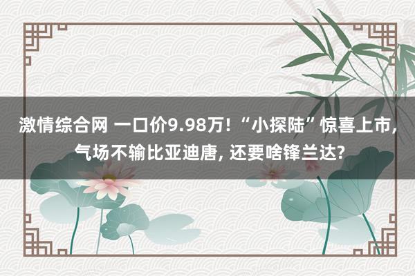 激情综合网 一口价9.98万! “小探陆”惊喜上市， 气场不输比亚迪唐， 还要啥锋兰达?