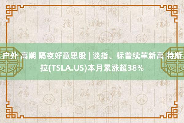 户外 高潮 隔夜好意思股 | 谈指、标普续革新高 特斯拉(TSLA.US)本月累涨超38%