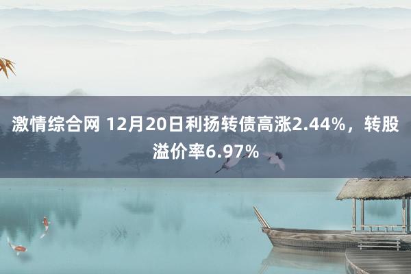 激情综合网 12月20日利扬转债高涨2.44%，转股溢价率6.97%